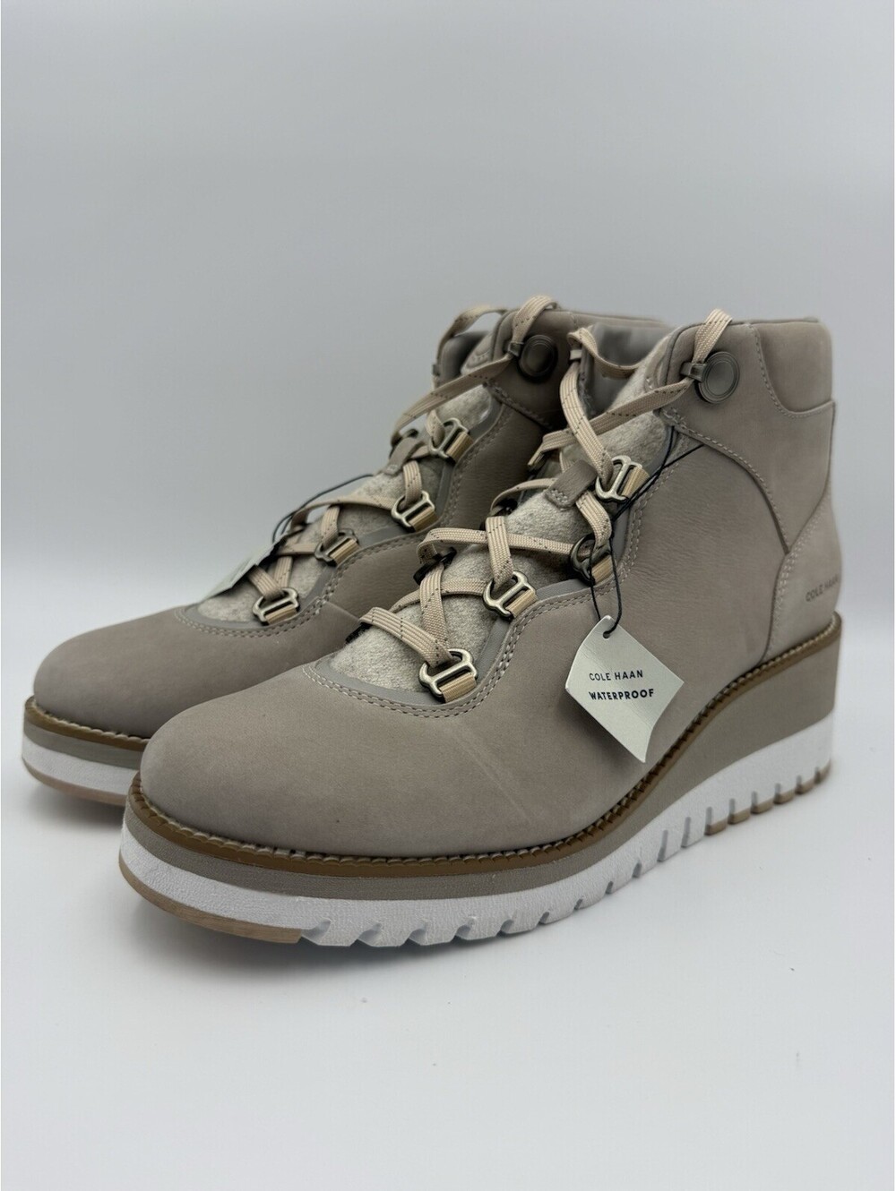 Cole Haan Women GrandexplØre Waterproof Wedge Grand OS Hiker Boots Size 9 b NWOB